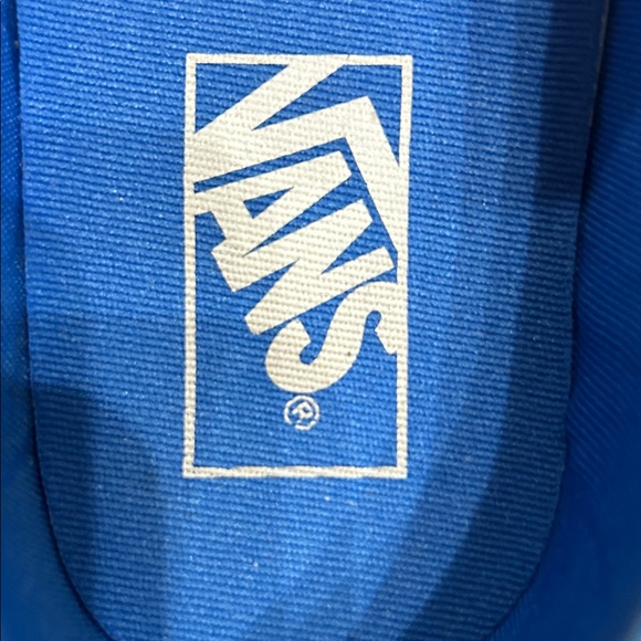 Vans Classic Blue and White Checkered Slip-Ons - Picture 2 of 3